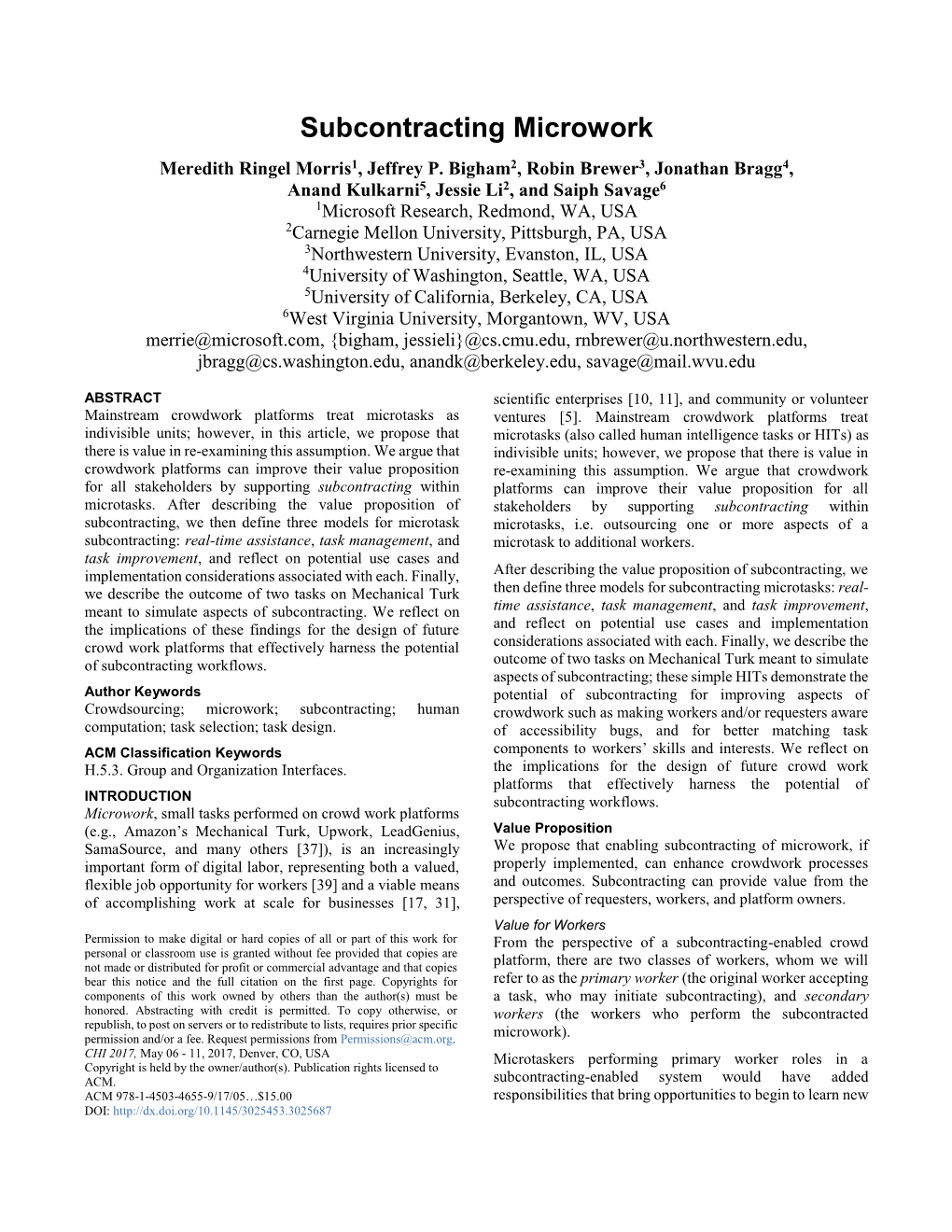 Subcontracting Microwork CHI 2017 Submission