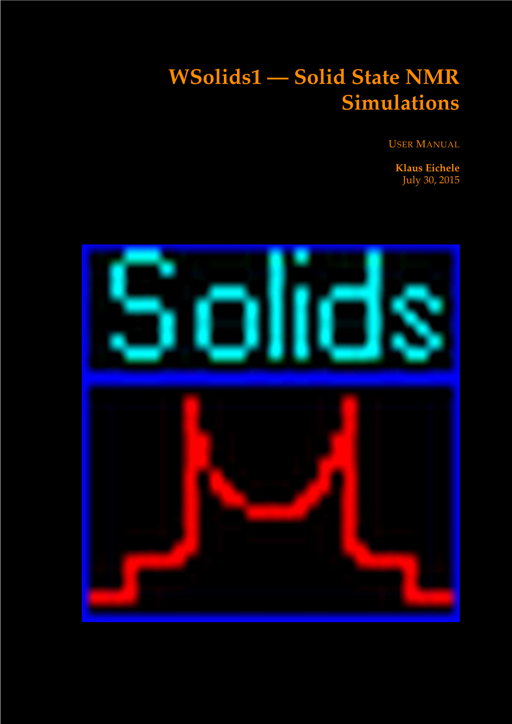 Wsolids1 — Solid State NMR Simulations