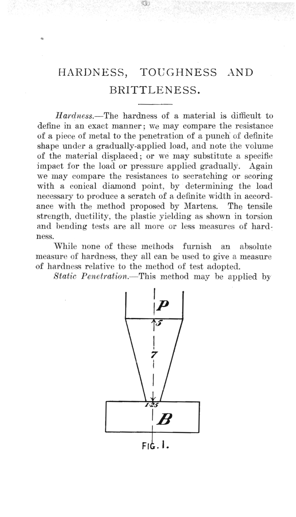 HARDNESS, Toeghness and BRITTLENESS. FI . I