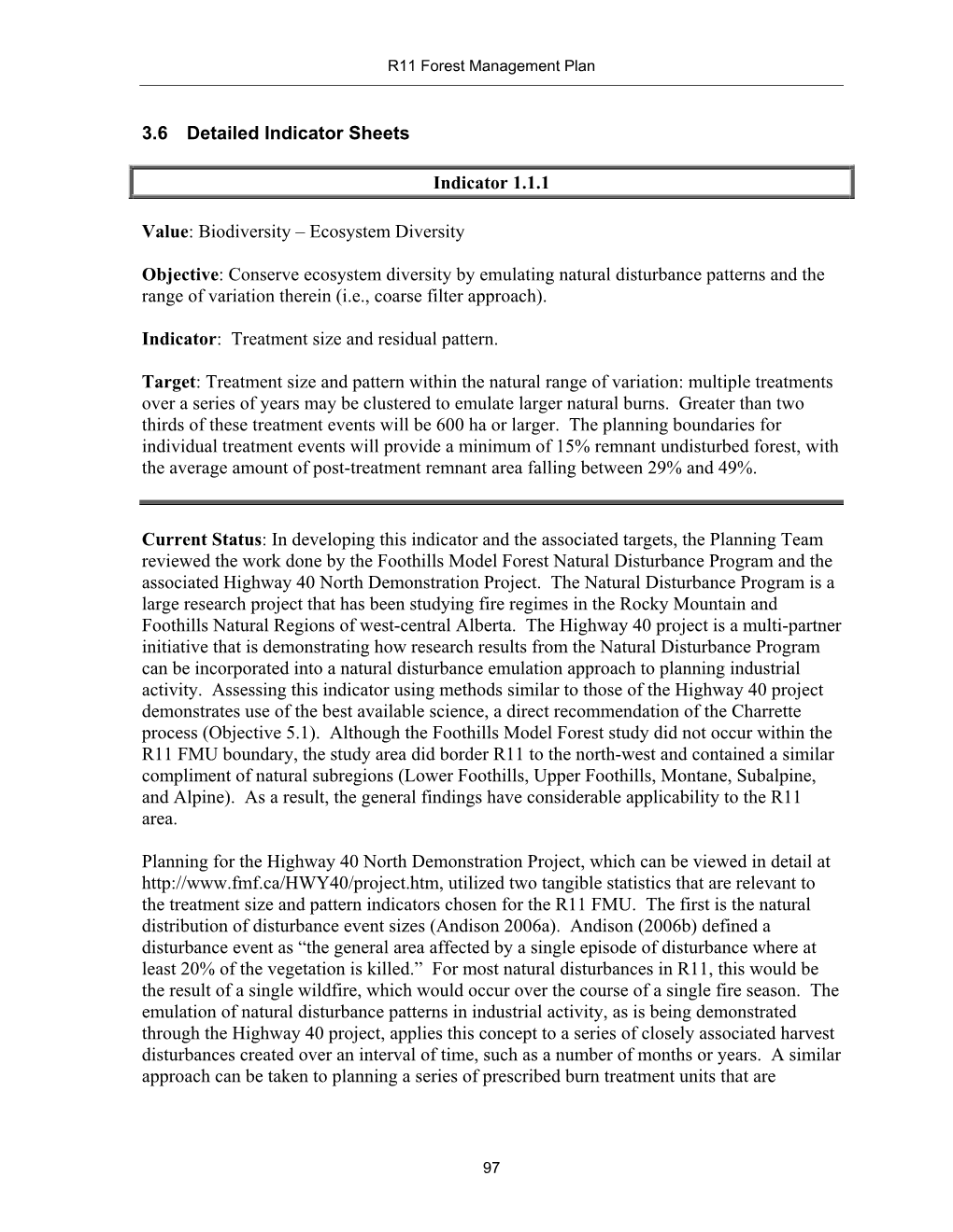 R11 Forest Management Plan : Part 3