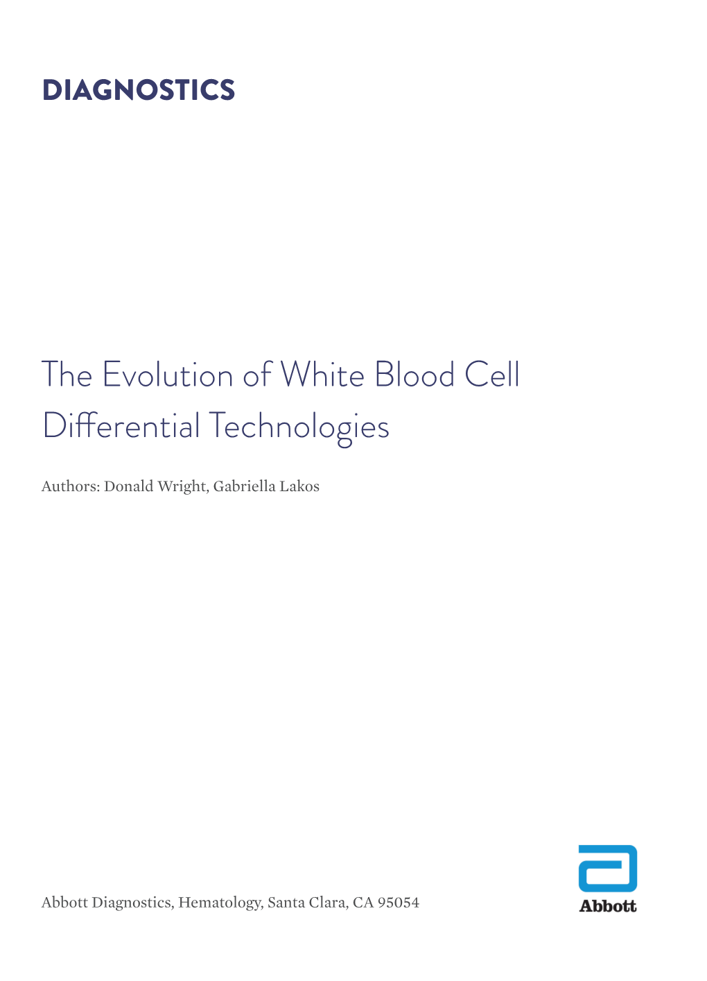 The Evolution of White Blood Cell Differential Technologies