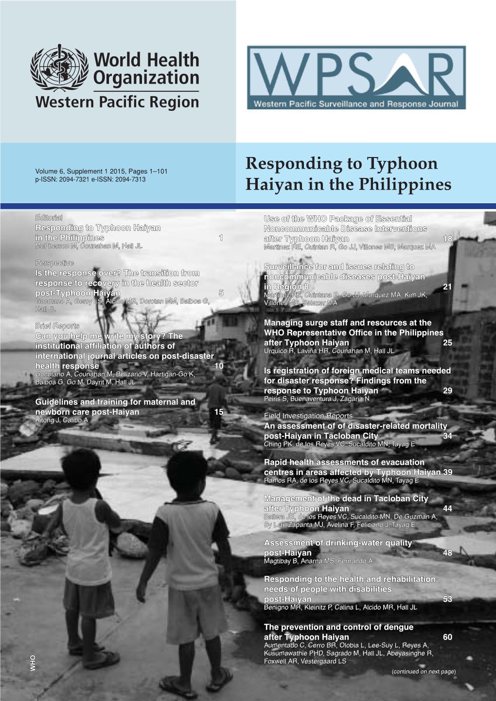 Responding to Typhoon Haiyan in the Philippines