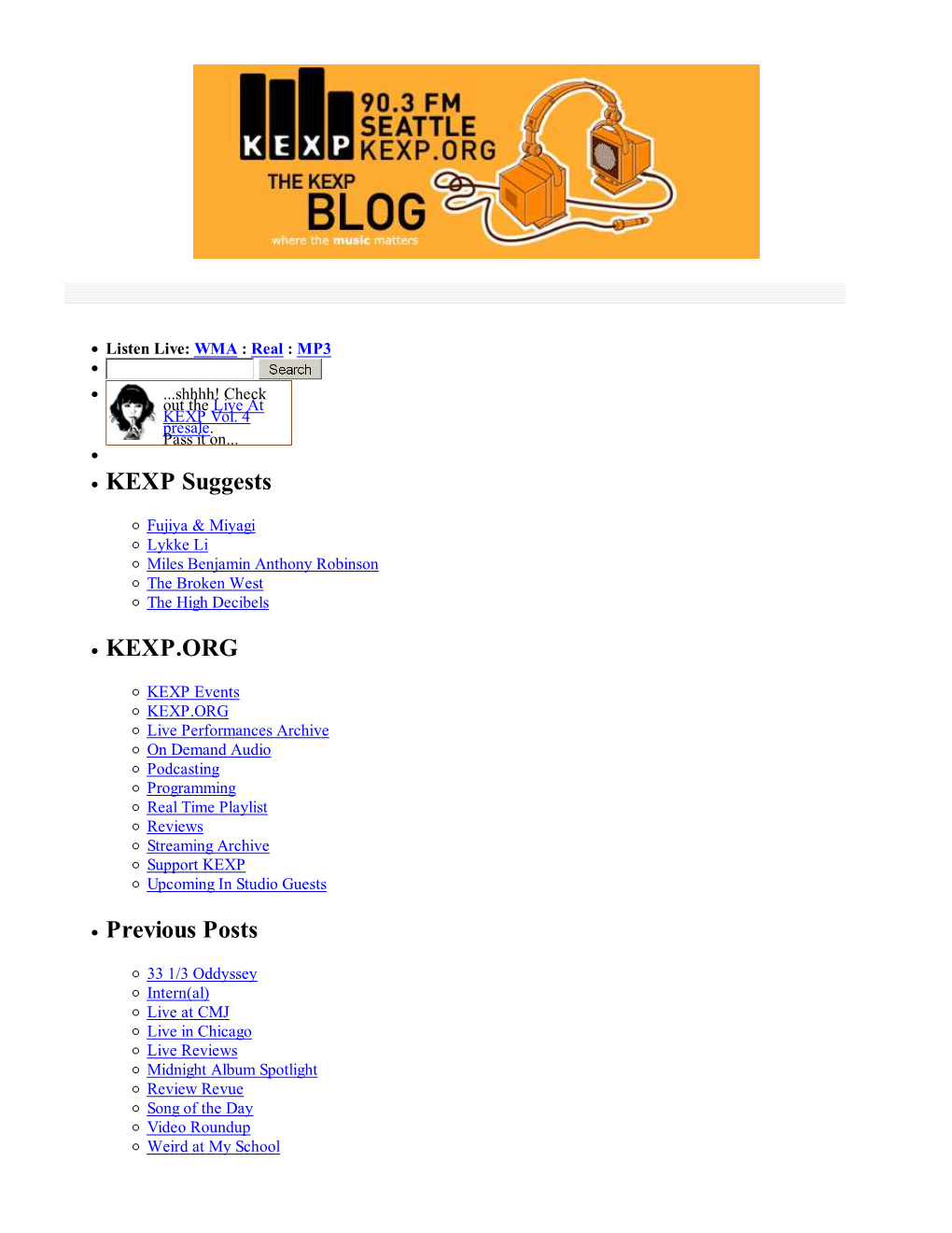 KEXP Blog » Blog Archive »