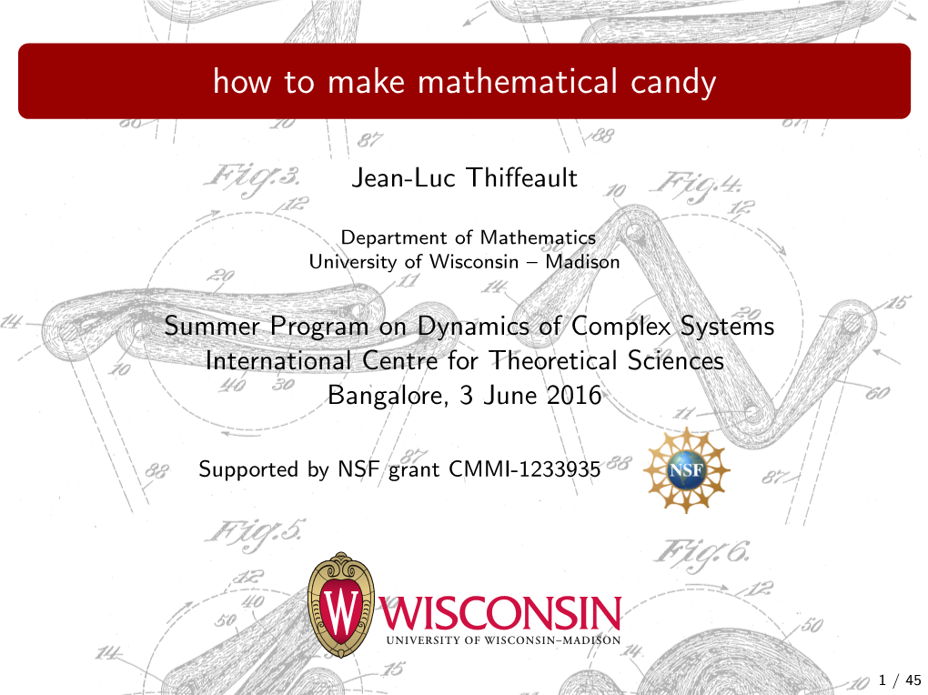 How to Make Mathematical Candy