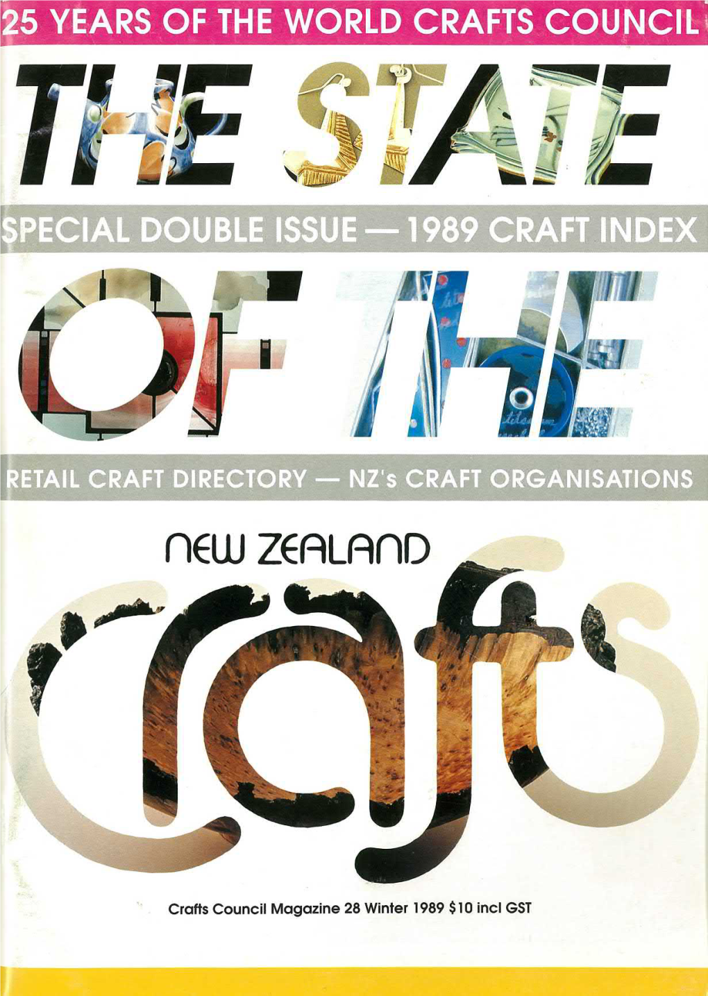 New Zealand Crafts Issue 28 Winter 1989