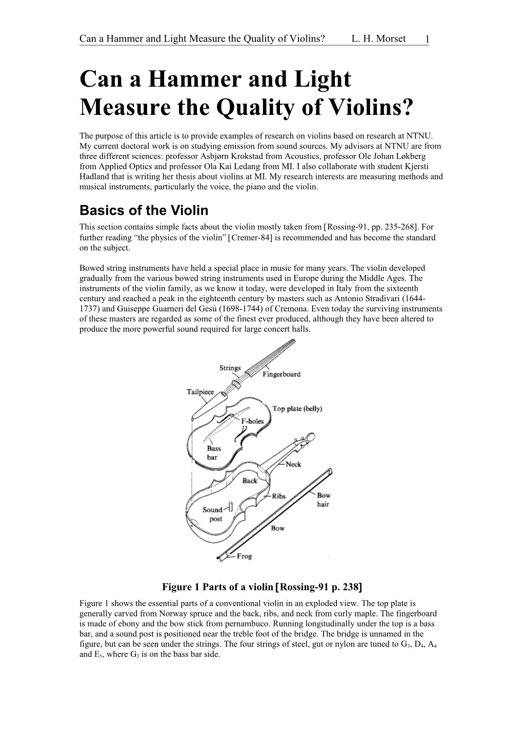 Can a Hammer and Light Measure the Quality of Violins