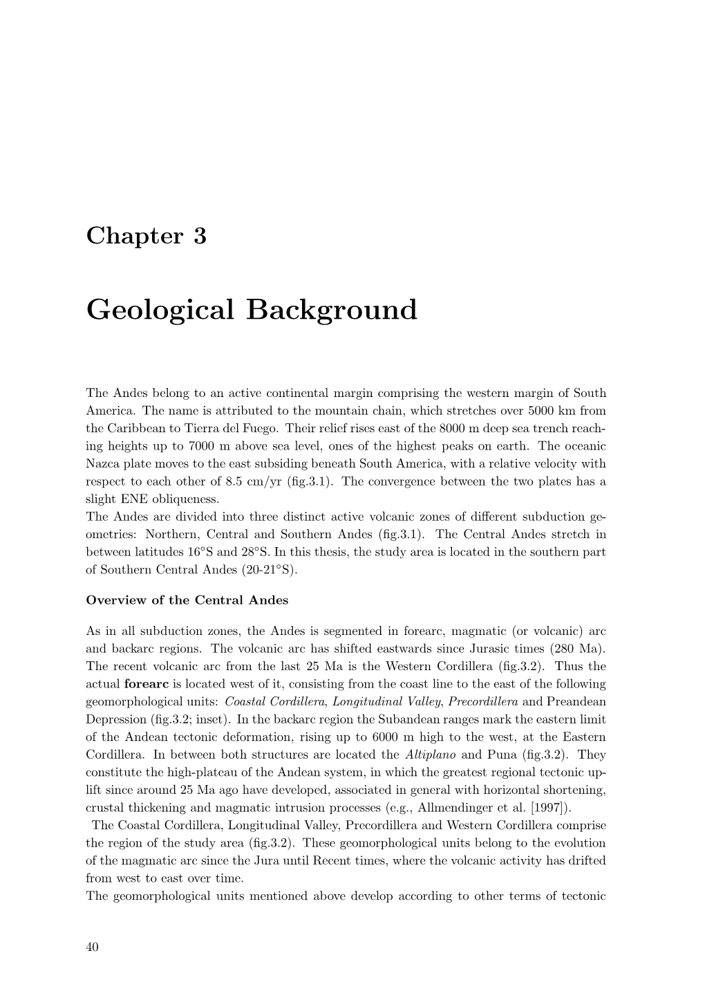 Geological Background