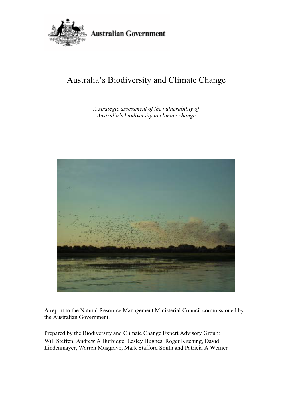 Australia's Biodiversity and Climate Change