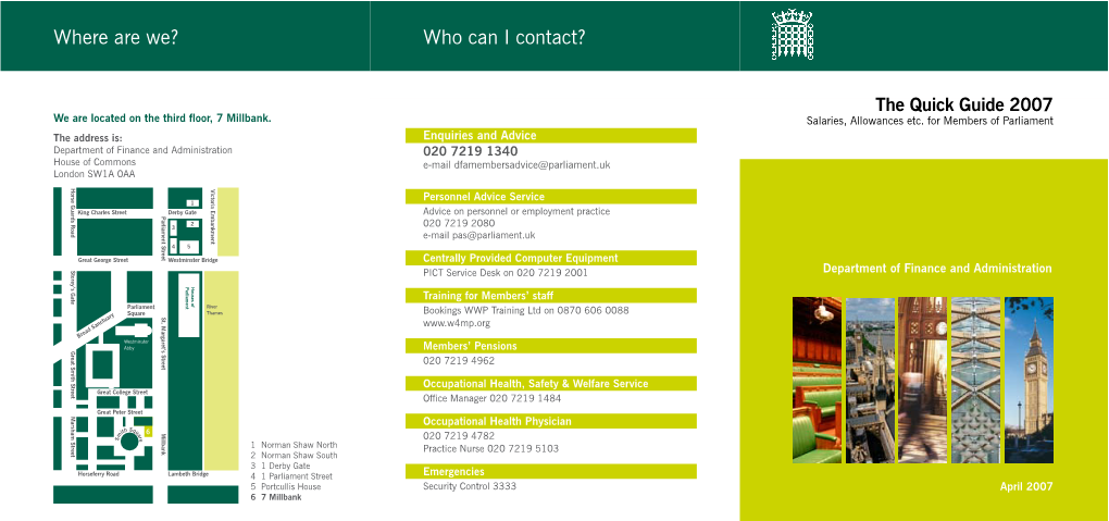 Guide to Compensation for Members of Parliament 2007