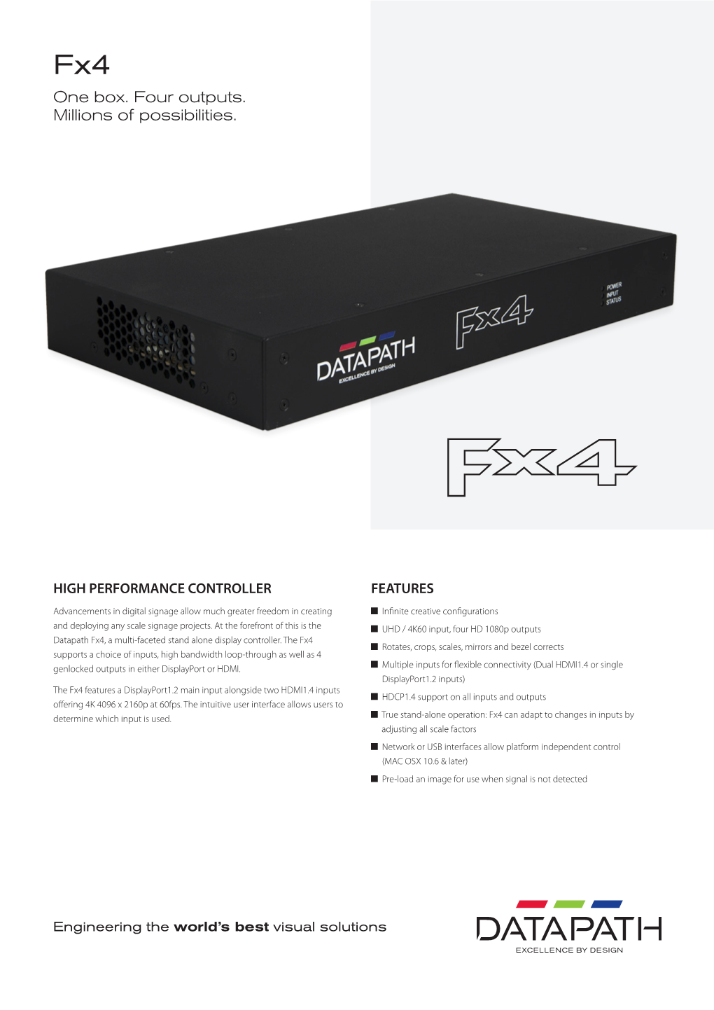 Datapath-Fx4 Spec Sheet