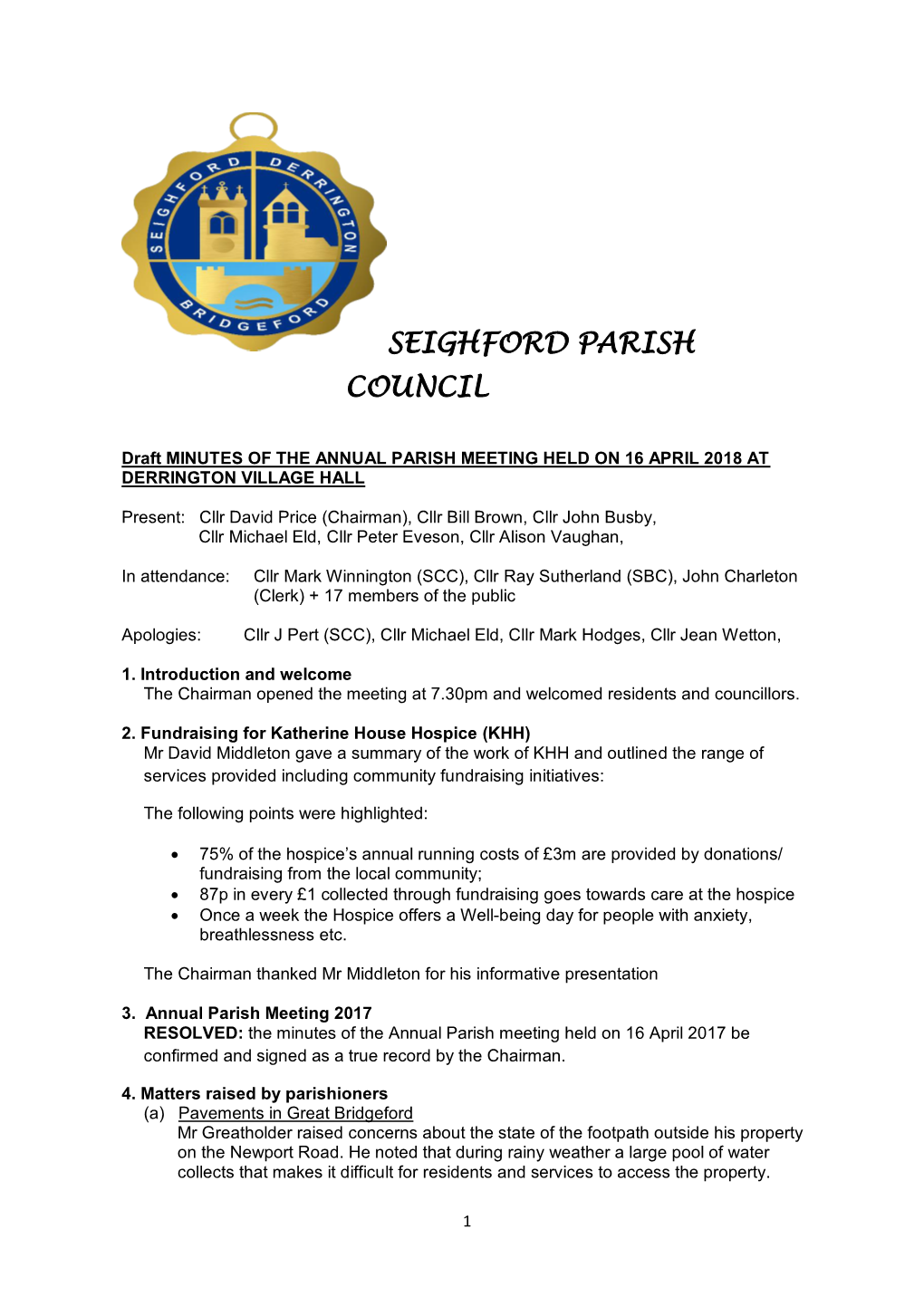 Seighford Parish Council