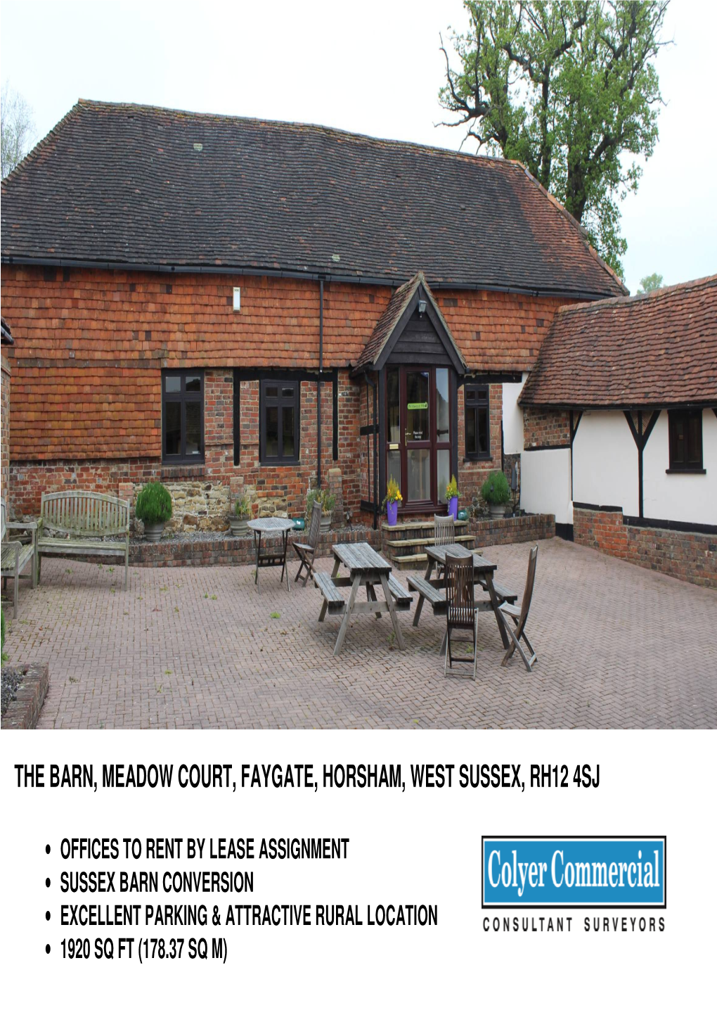 The Barn, Meadow Court, Faygate, Horsham, West Sussex, Rh12 4Sj