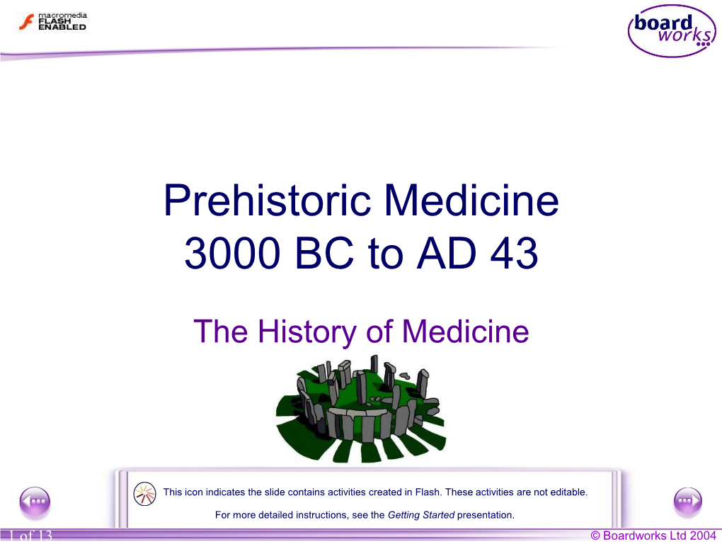 2. Prehistoric Medicine