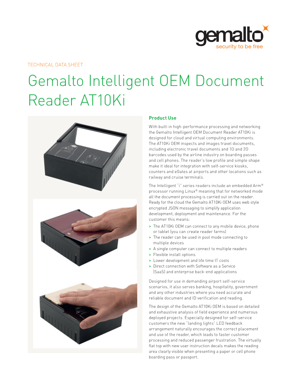 Gemalto Intelligent OEM Document Reader At10ki