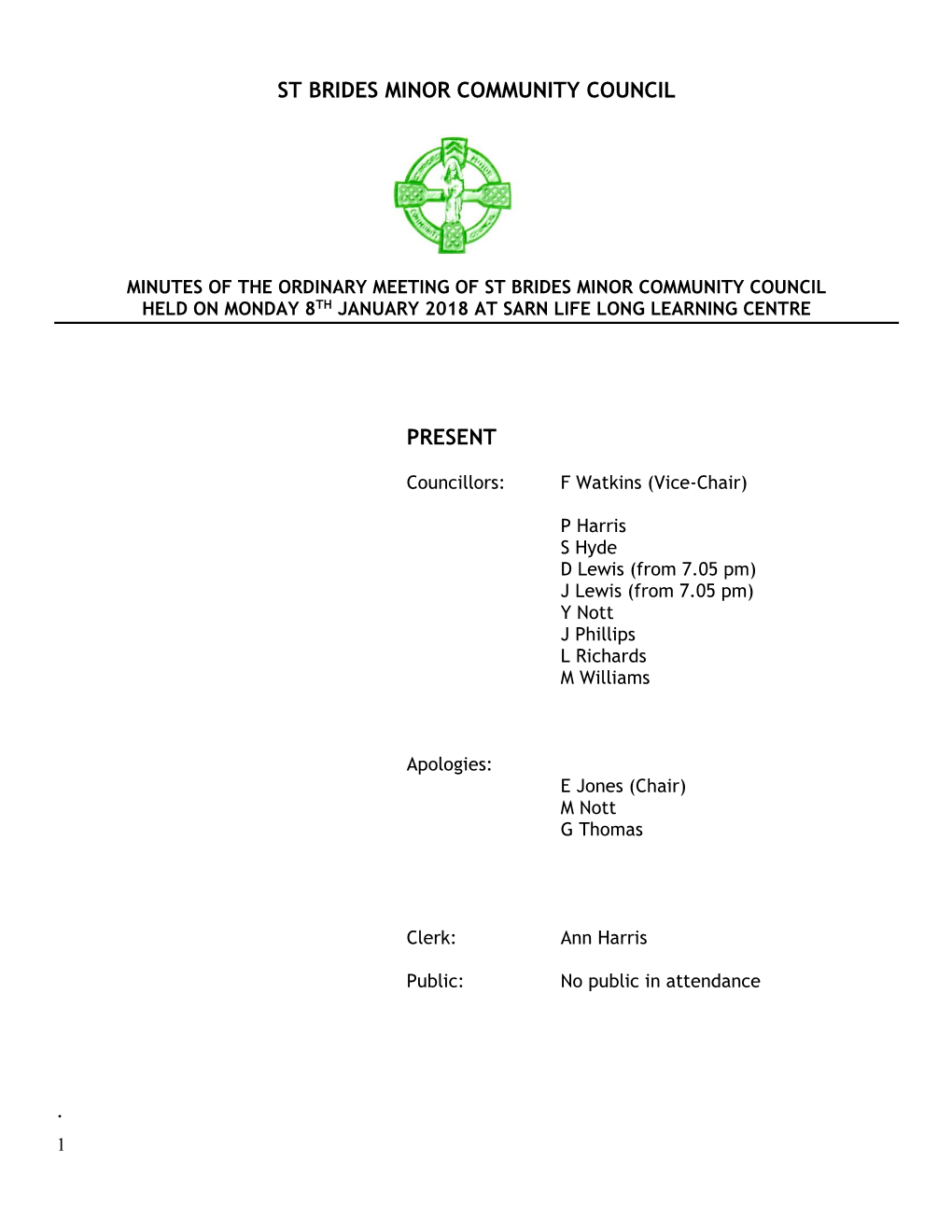 St Bride's Minor Community Council