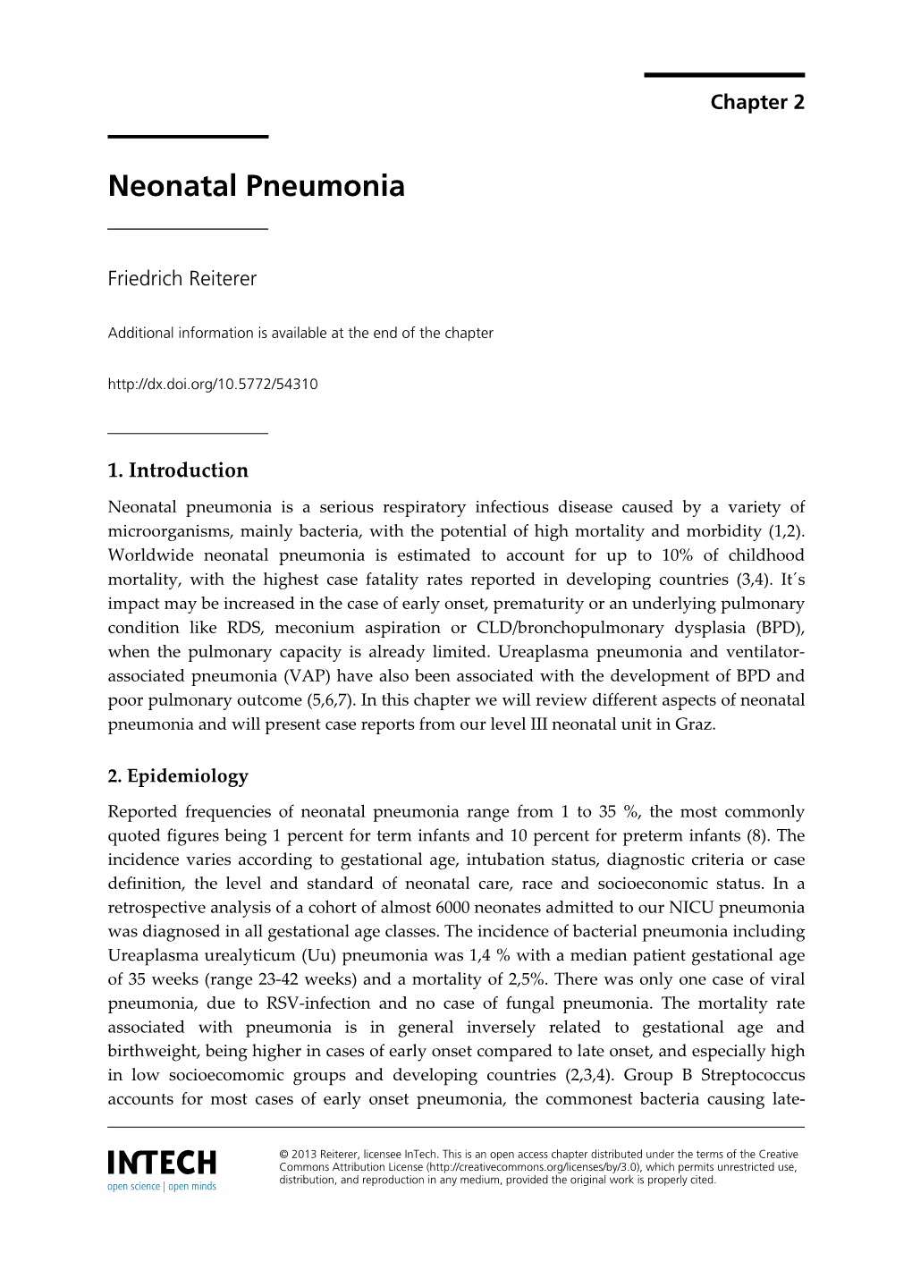 Neonatal Pneumonia