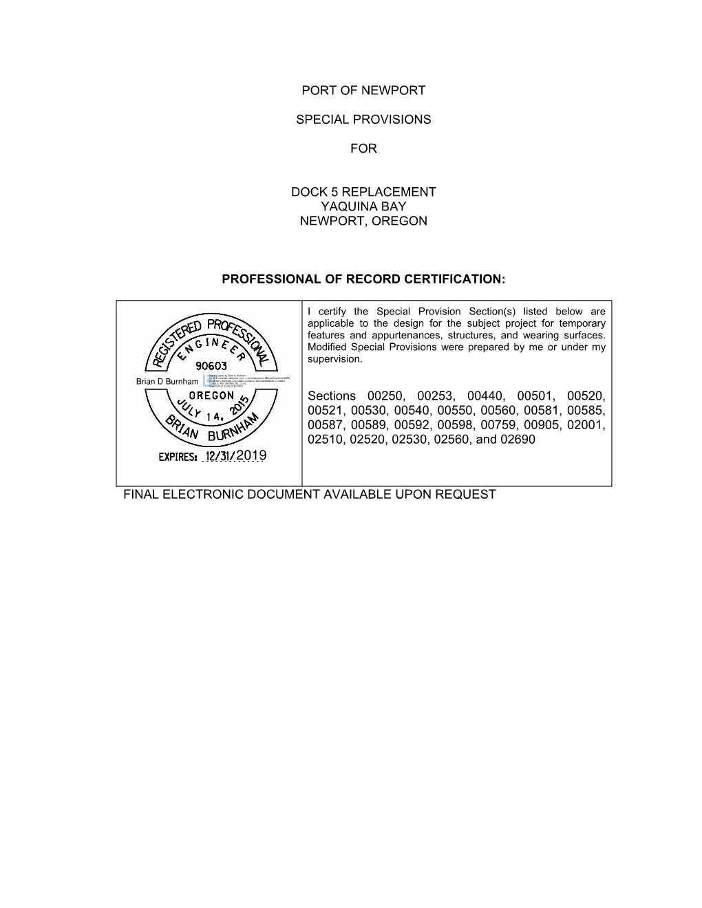 Port Dock 5 Technical Specs.Pdf