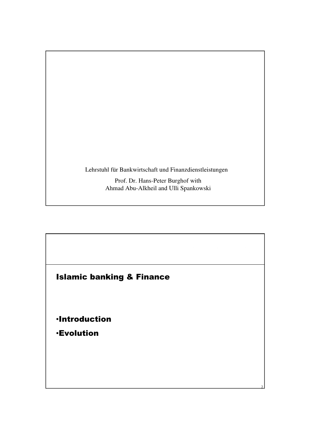 Islamic Banking Slides