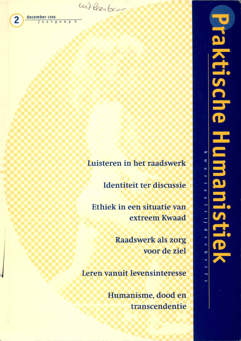 Praktische Humanistiek Jrg 8 Nr 2 December 1998