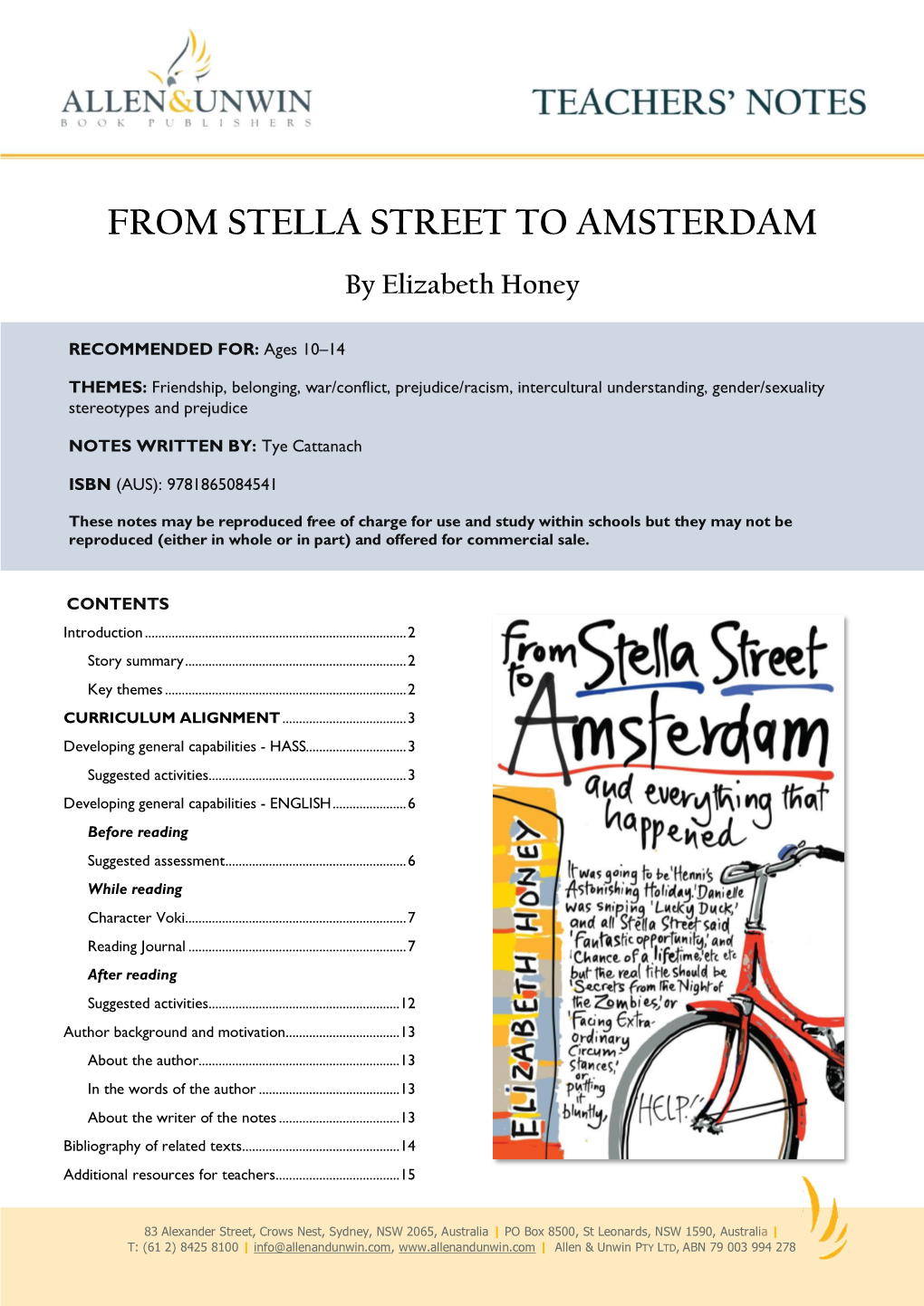 From Stella Street to Amsterdam by Creating a Digital Scrapbook/Writer’S Notebook