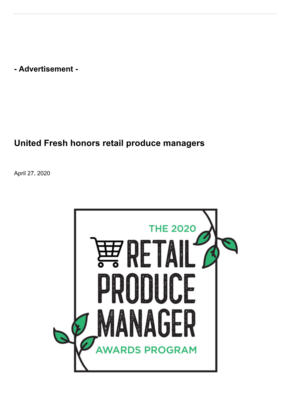 United Fresh Honors Retail Produce Managers