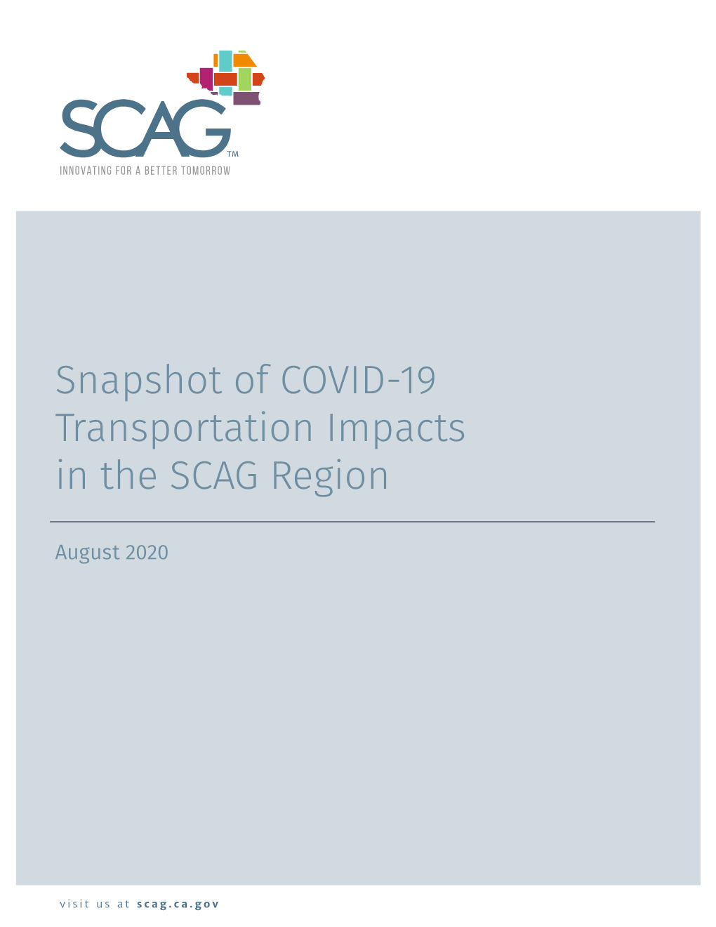 Snapshot of COVID-19 Transportation Impacts in the SCAG Region