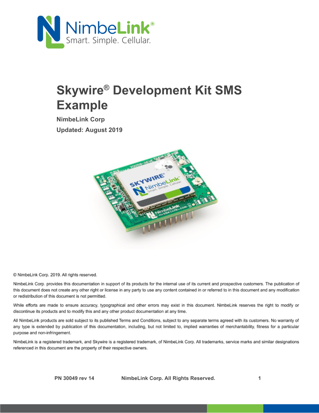 Skywire​®​ Development Kit SMS Example