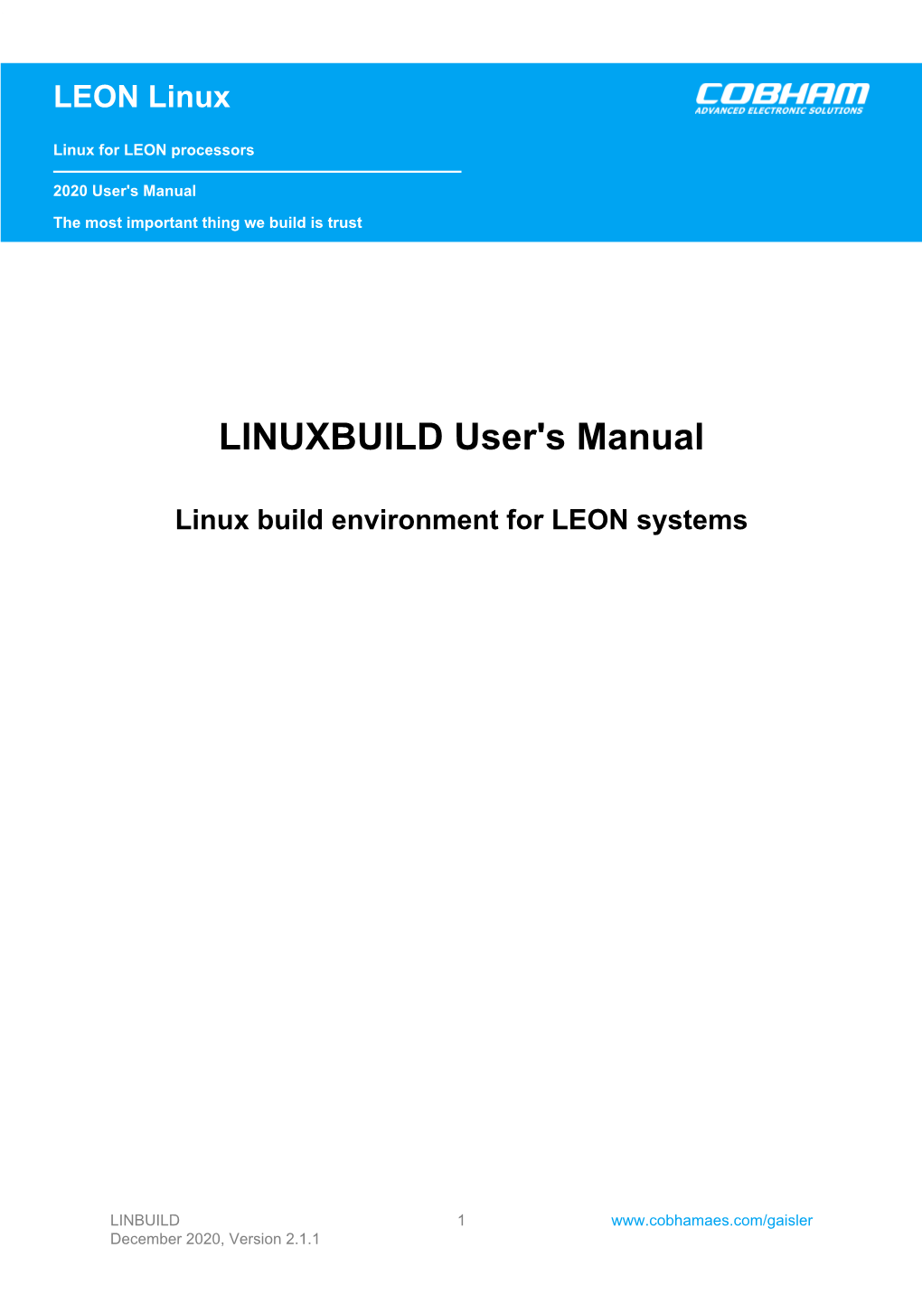 LINUXBUILD User's Manual