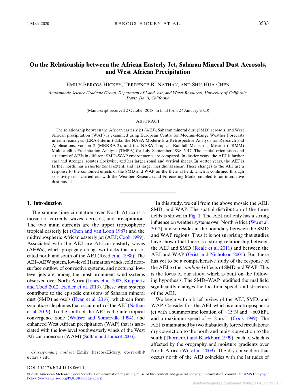 On the Relationship Between the African Easterly Jet, Saharan Mineral Dust Aerosols, and West African Precipitation