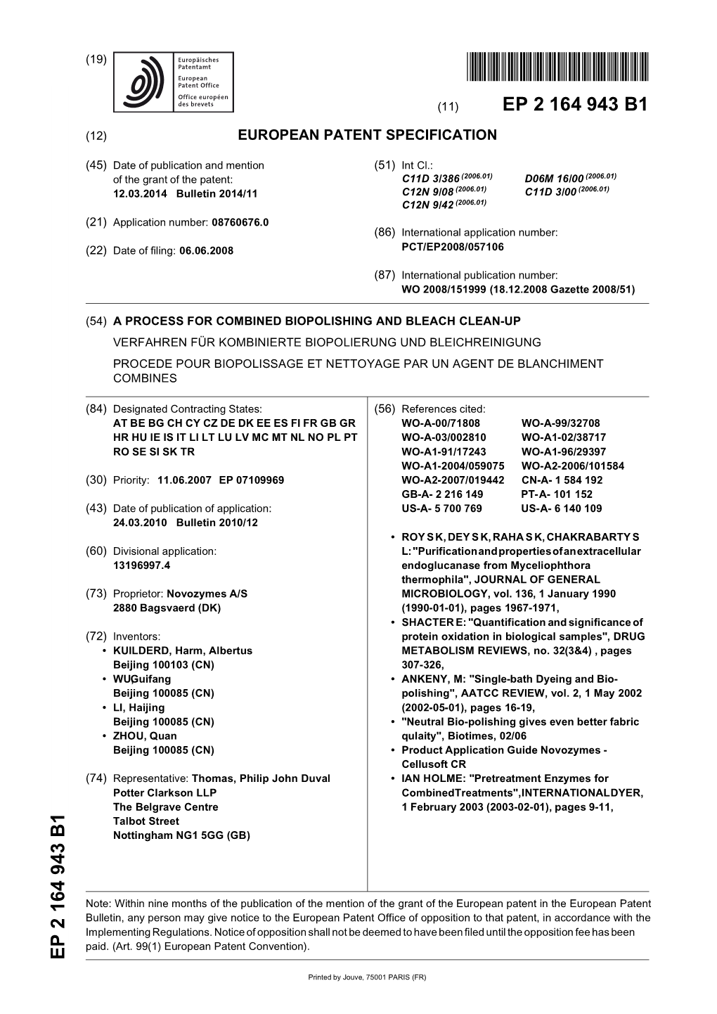 A Process for Combined Biopolishing