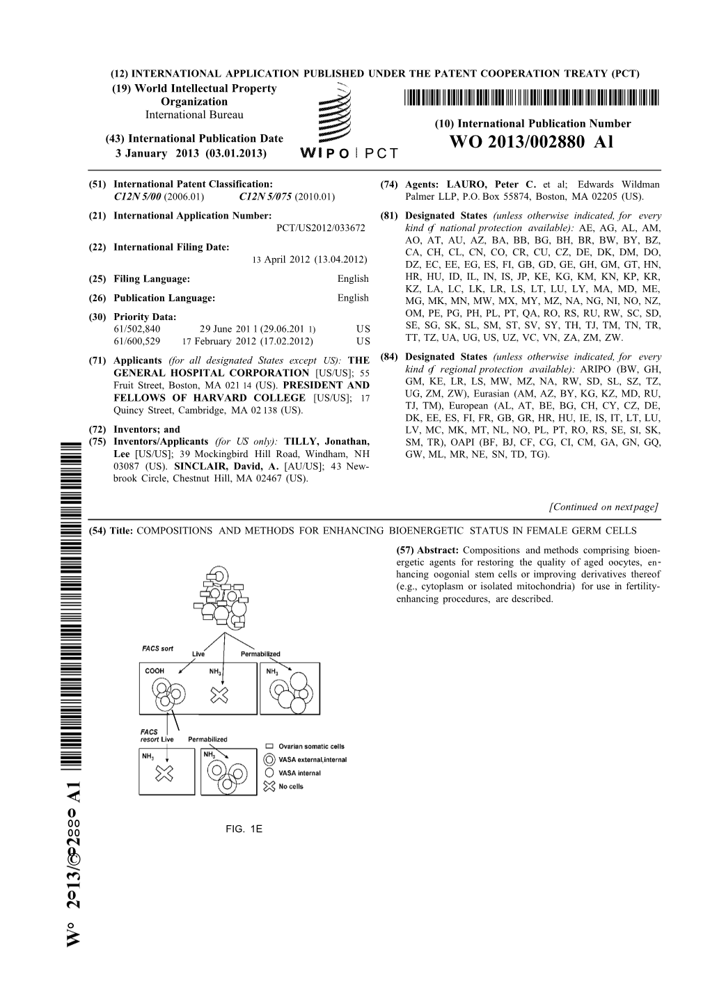 WO 2013/002880 Al O O© O