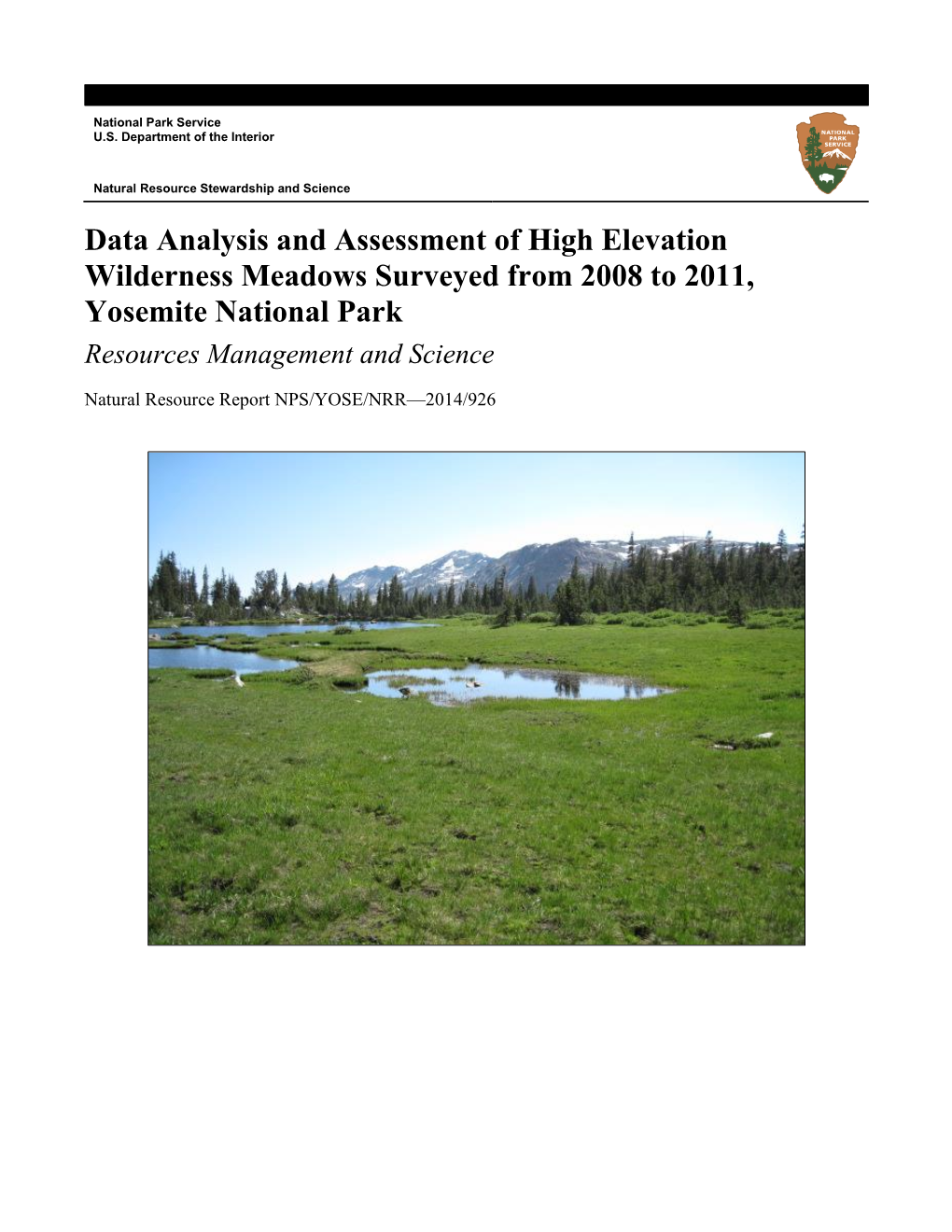 Analysis of High-Elevation Wilderness Meadows to Inform Meadow Monitoring and Management of Pack Stock