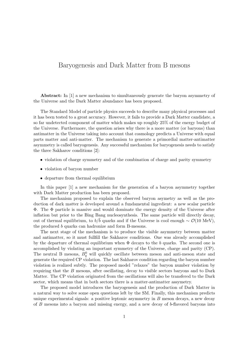 Baryogenesis and Dark Matter from B Mesons