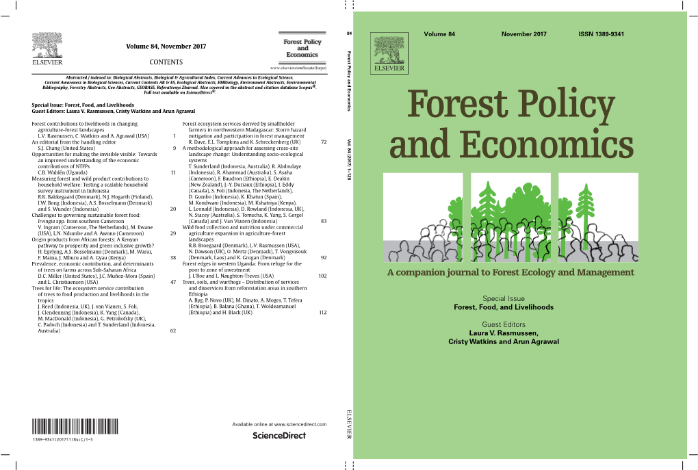 A Companion Journal to Forest Ecology and Management and L
