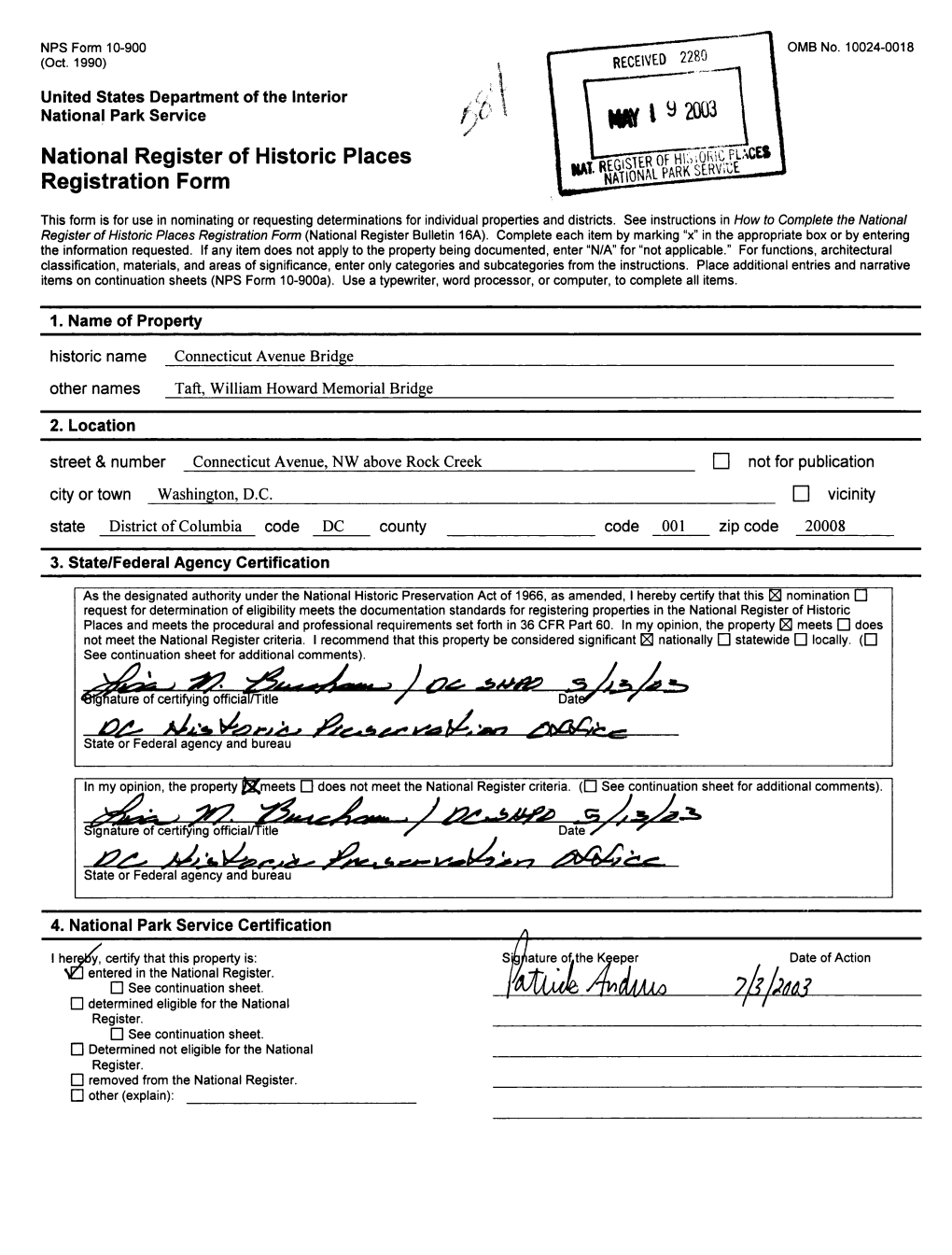 National Register of Historic Places Continuation Sheet