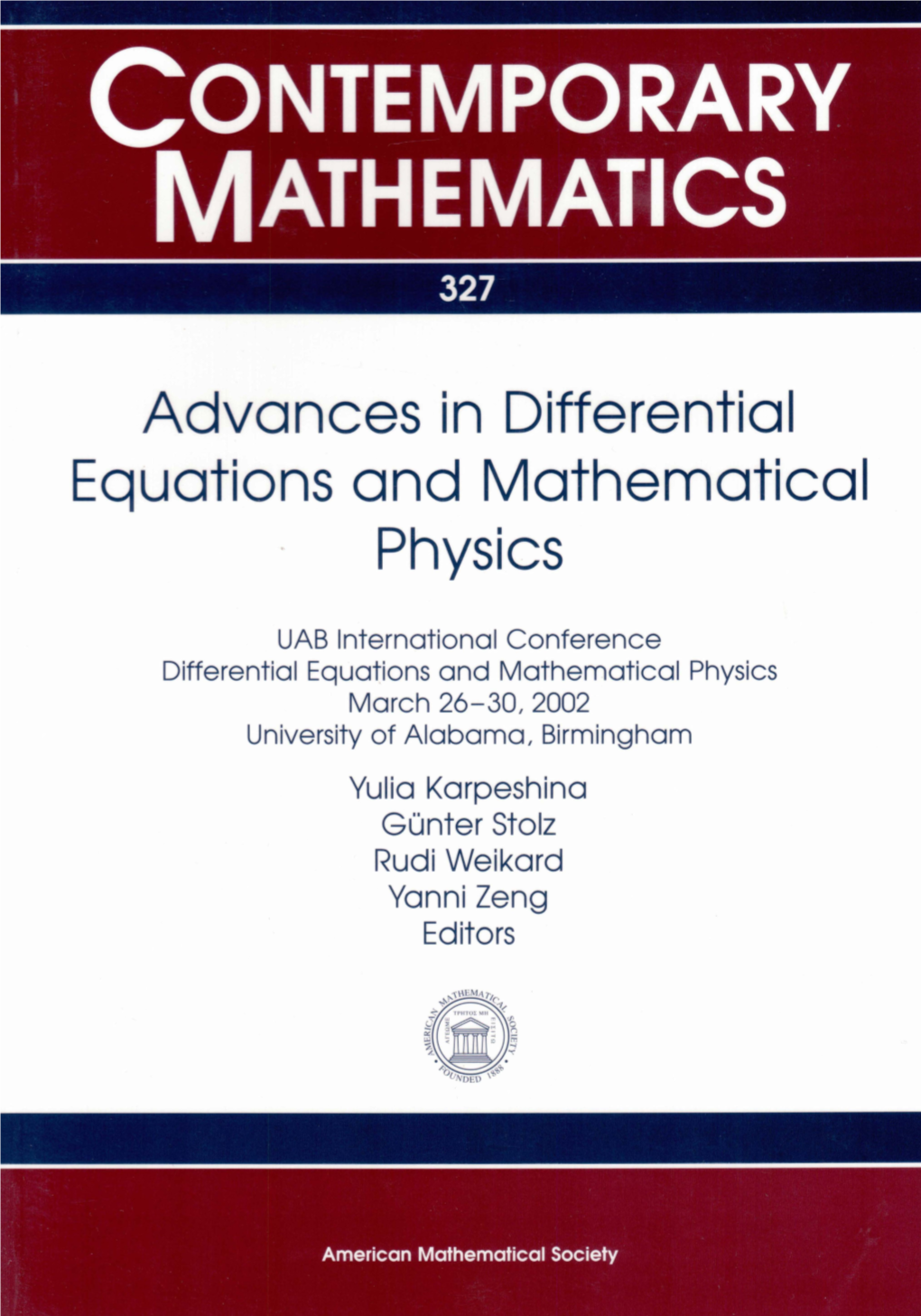 Contemporary Mathematics 327