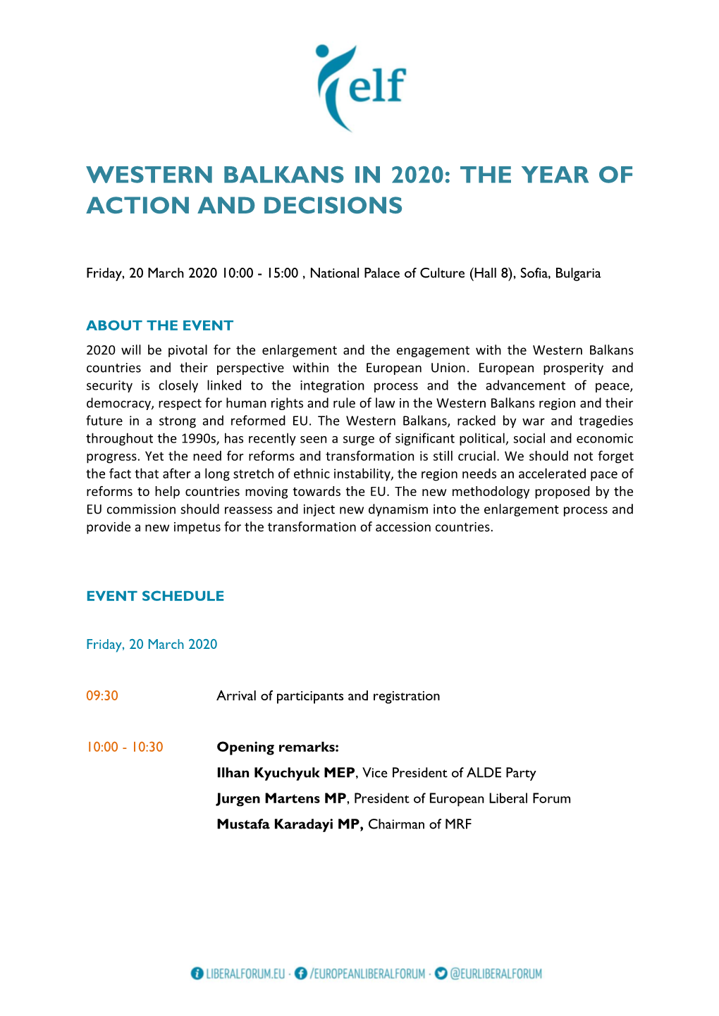 Western Balkans in 2020: the Year of Action and Decisions