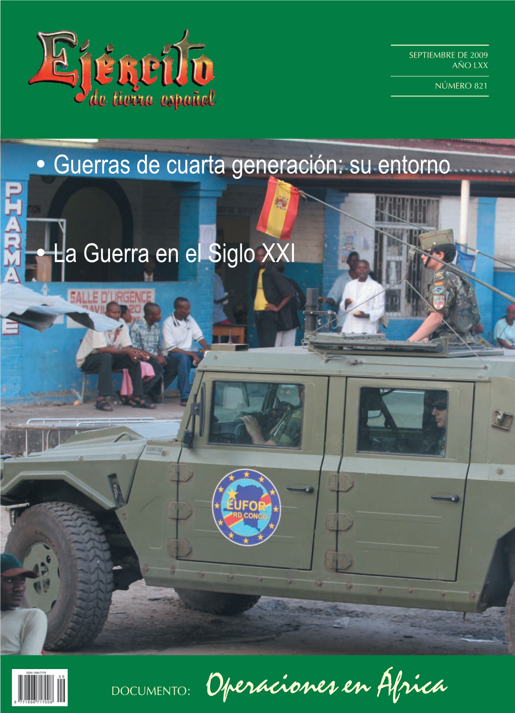 Revista Ejército Nº 821. Septiembre 2009