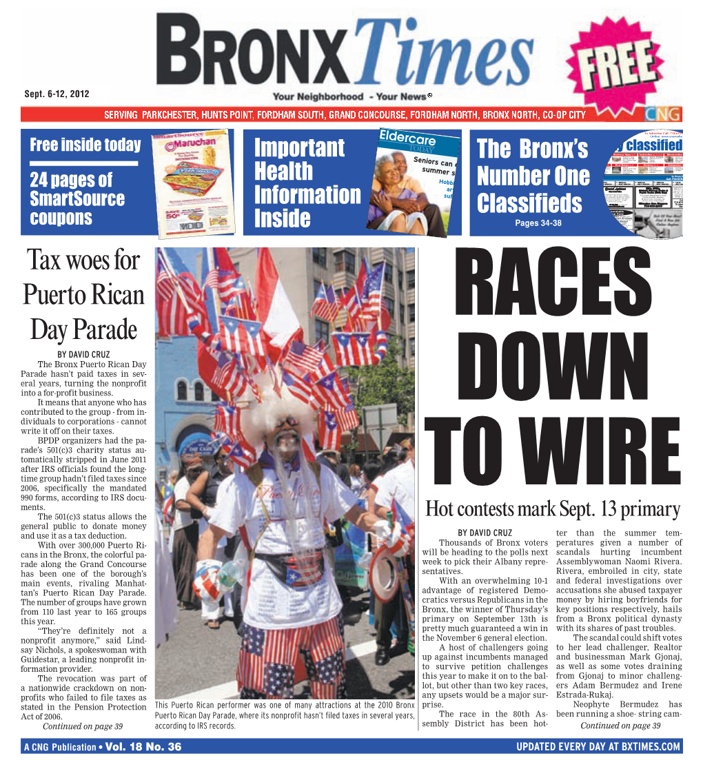 Tax Woes for Puerto Rican Day Parade