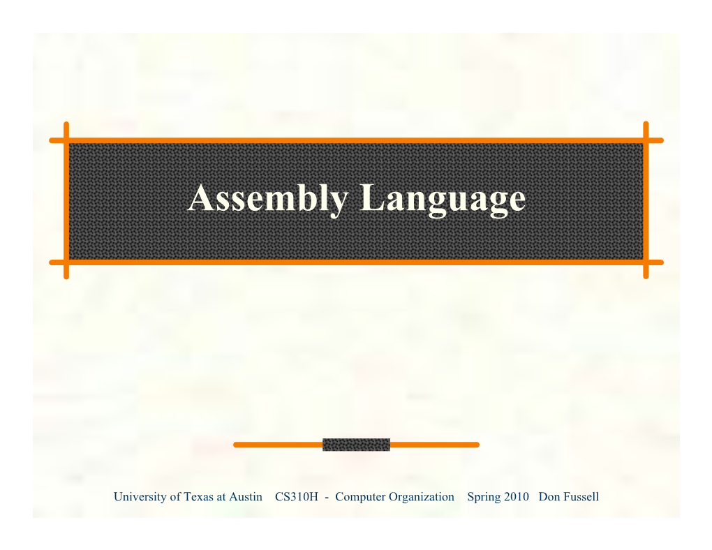 Assembly Language