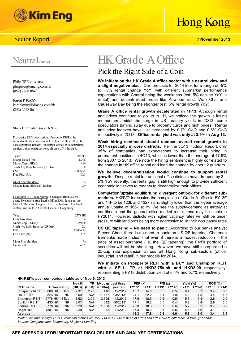 Hong Kong HK Grade a Office