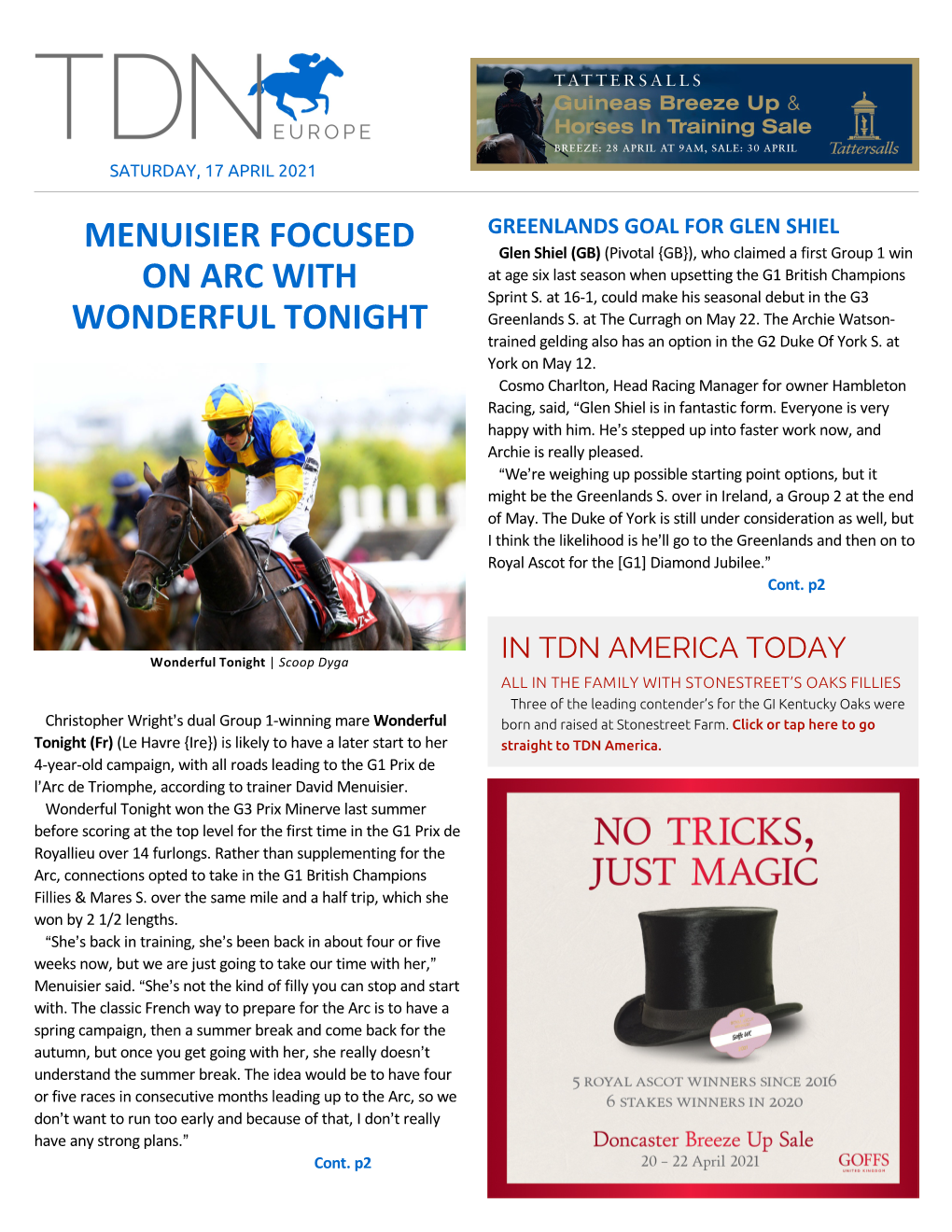 Tdn Europe • Page 2 of 8 • Thetdn.Com Saturday • 17 April 2021