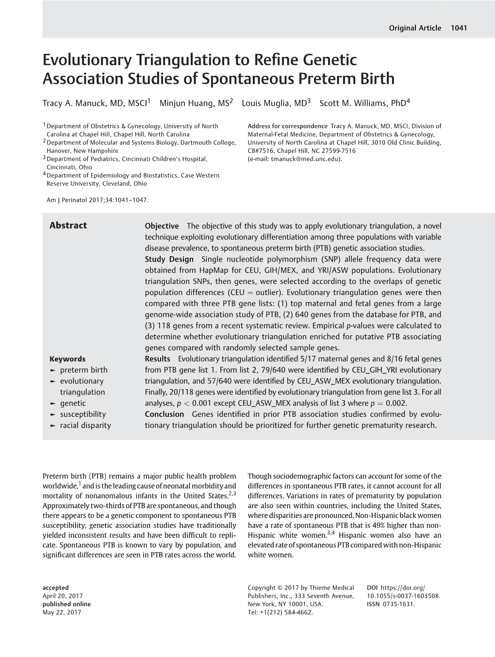 Evolutionary Triangulation to Refine Genetic Association Studies Of