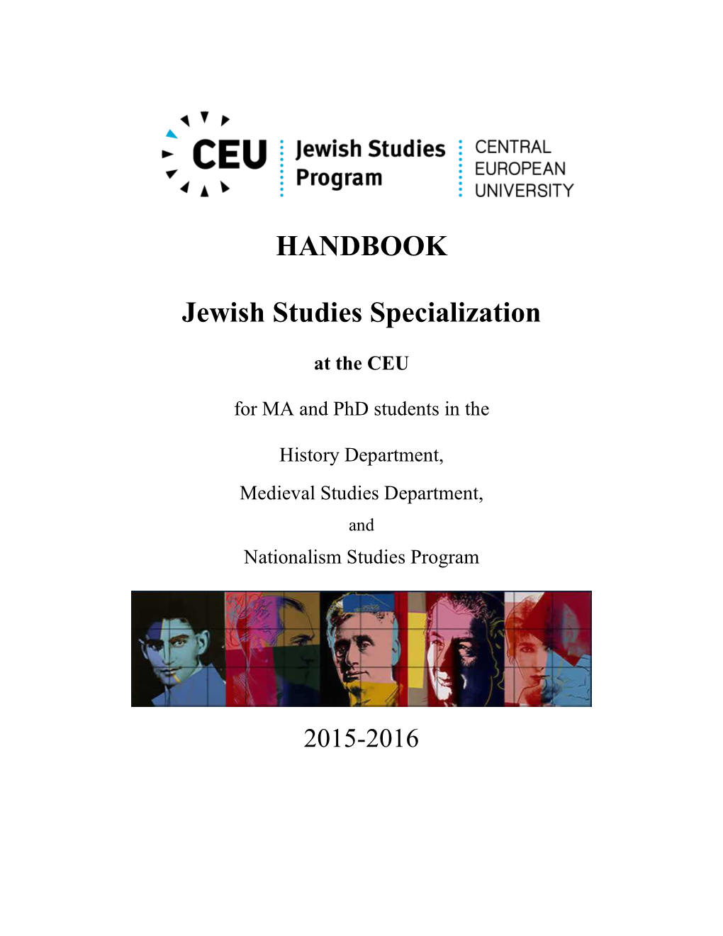HANDBOOK Jewish Studies Specialization