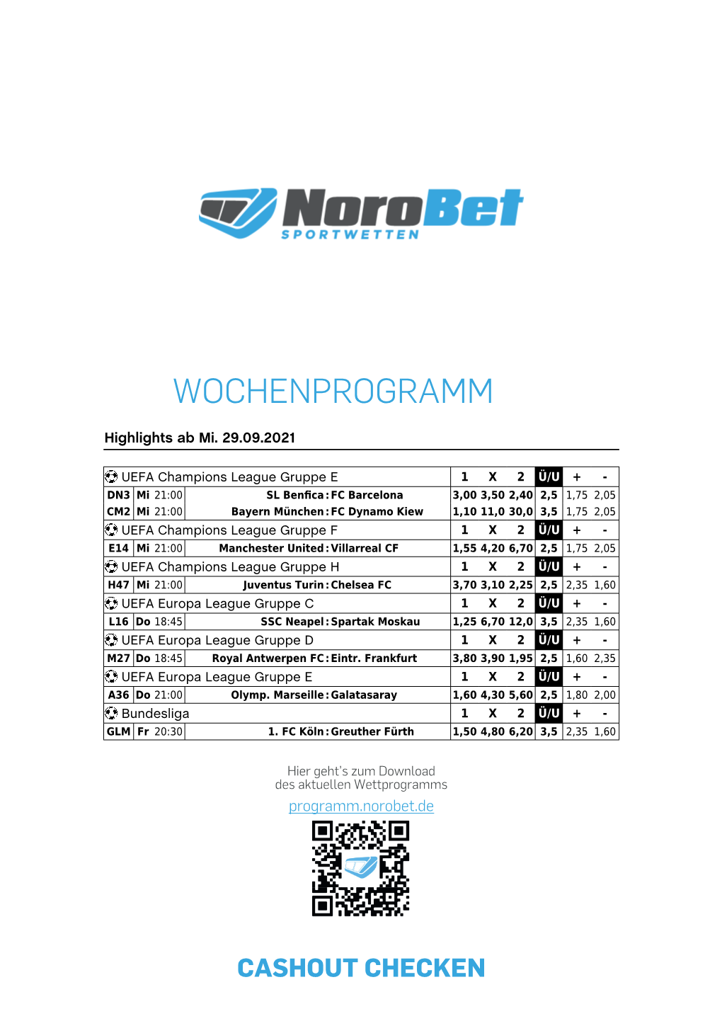 Wochenprogramm