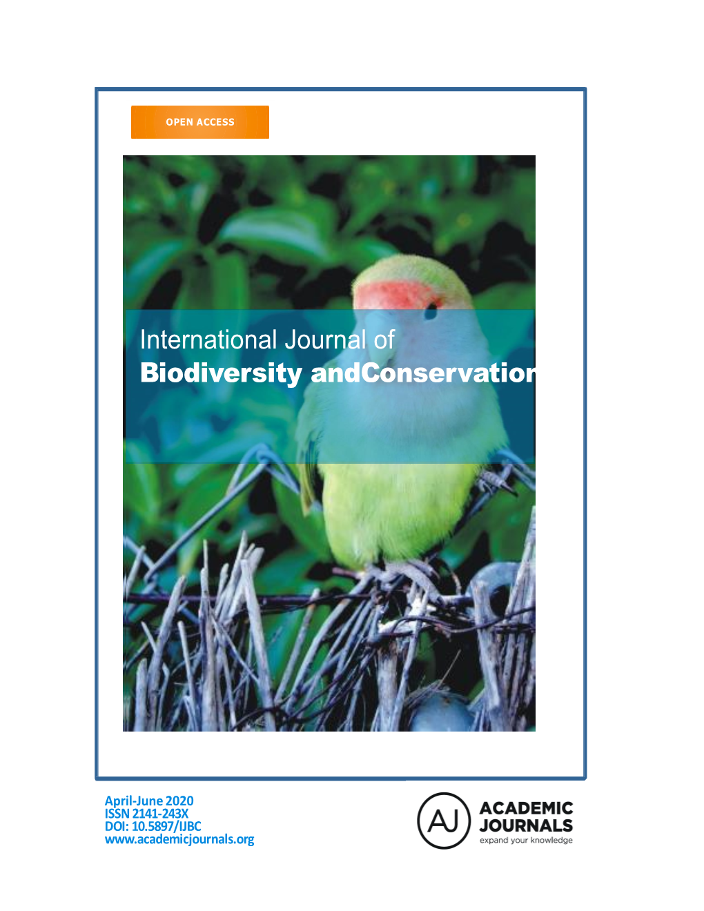 International Journal of Biodiversity Andconservation