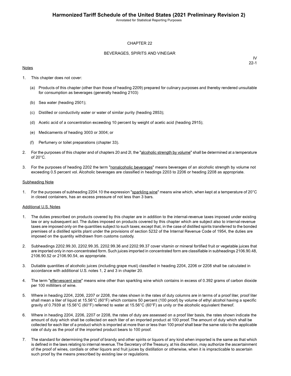 2021 Preliminary Revision 2) Annotated for Statistical Reporting Purposes