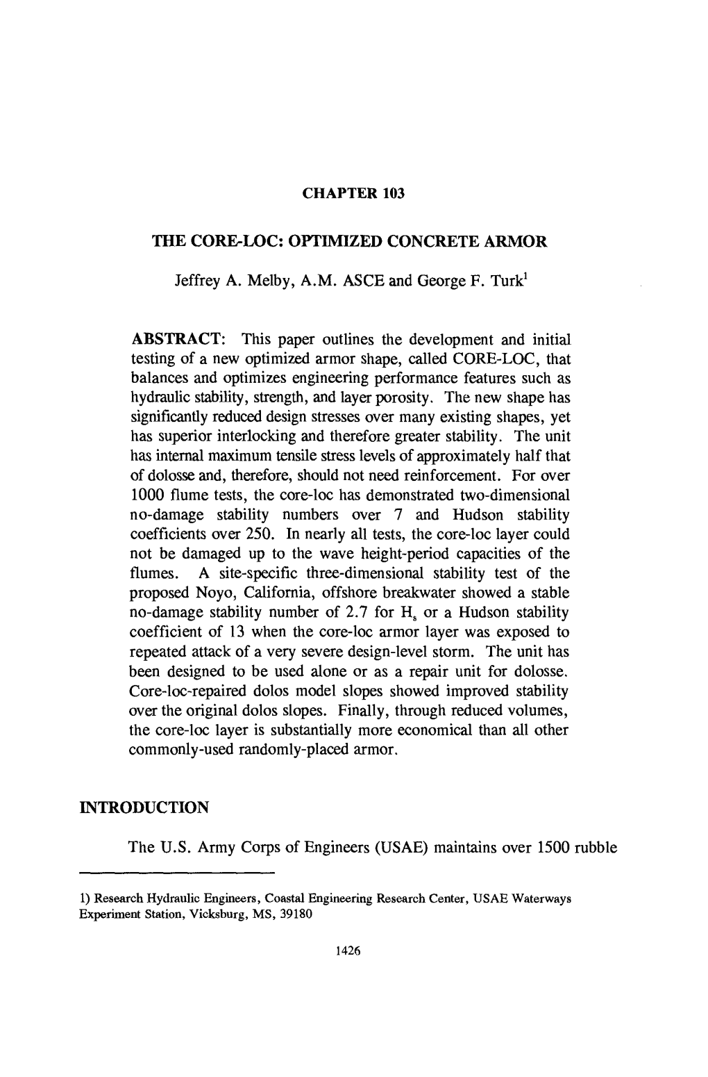 Chapter 103 the Core-Loc: Optimized Concrete Armor