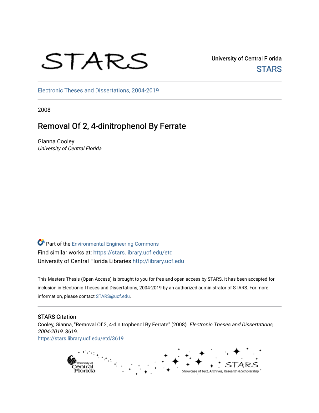 Removal of 2, 4-Dinitrophenol by Ferrate