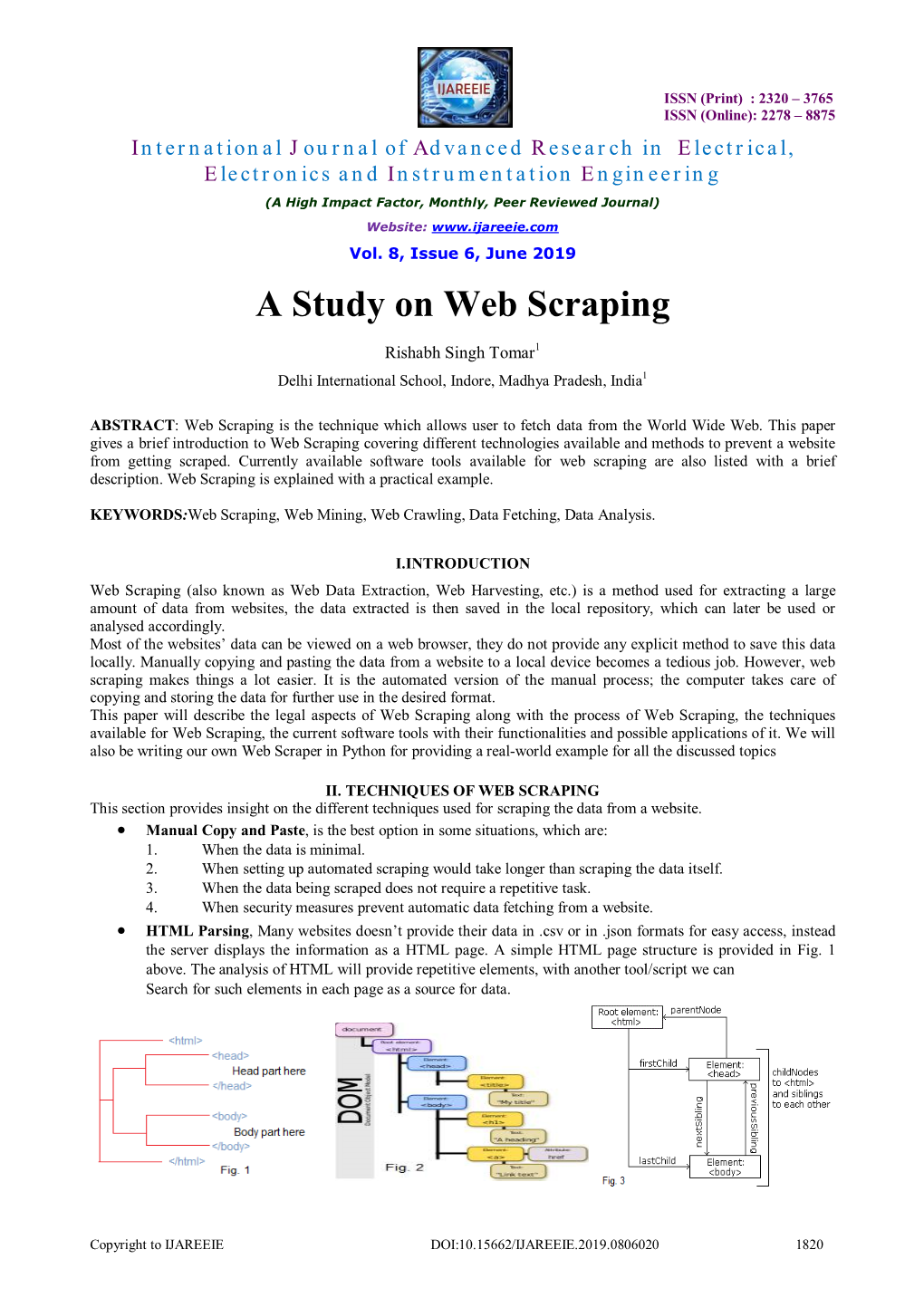 A Study on Web Scraping